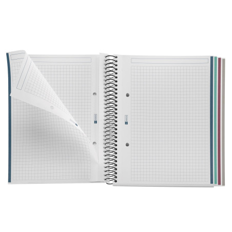 CUADERNO MIQUEL RIUS NOTEBOOK 4 A5 CARTÓN RECICLADO 5x5mm
