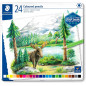 CAJA DE METAL 24 LÁPICES STAEDTLER COLOR 146C "DESIGN JOURNEY"