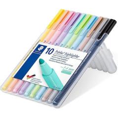 ESTUCHE 10 ROTULADORES STAEDTLER TRIPLUS HIGHLIGHTER PASTEL & VINTAGE