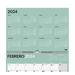 CALENDARIO DE PARED 2024 MIQUELRIUS "CHROMAT" 42x29,6cm CASTELLANO