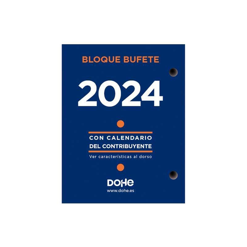 CALENDARIO 2024 DOHE "BLOQUE BUFETE" 8,5x11cm CASTELLANO