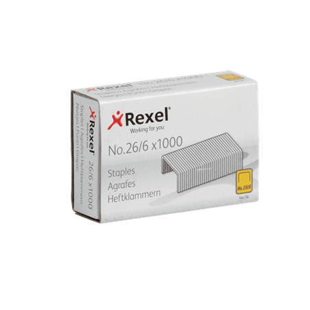 CAJA 1000 GRAPAS REXEL No. 56 26/6