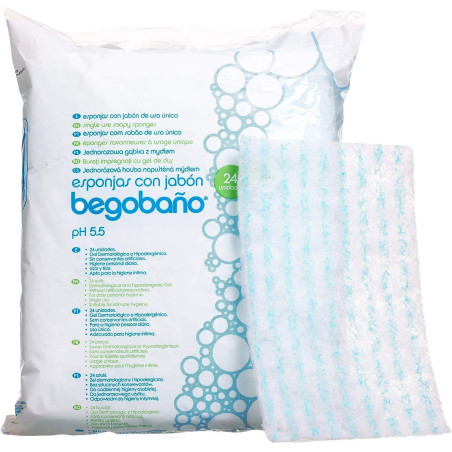 PAQUETE 24 ESPONJAS JABONOSAS BEGOBAÑO