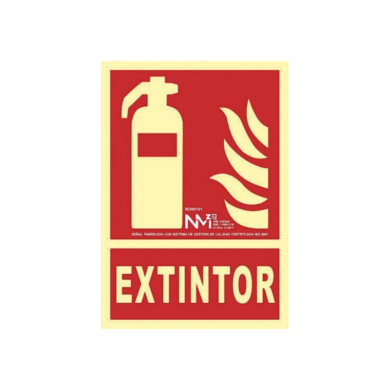 PLACA HOMOLOGADA ARCHIVO 2000 CLASE B "EXTINTOR" PLACA HOMOLOGADA ARCHIVO 2000 CLASE B "EXTINTOR"