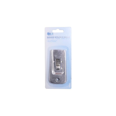 RASCADOR METÁLICO DE BOLSILLO RESSOL CON CUCHILLA
