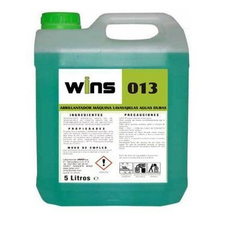 ABRILLANTADOR LAVAVAJILLAS MÁQUINAS AGUAS DURAS 5L