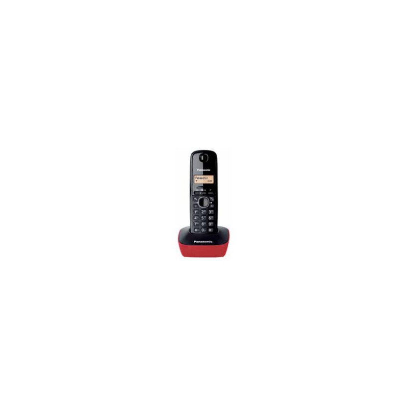 KX-TG1611 TELÉFONO DECT IDENTIFICADOR DE LLAMADAS NEGRO, ROJO