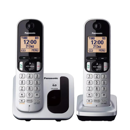 KX-TGC212 TELÉFONO DECT METÁLICO IDENTIFICADOR DE LLAMADAS