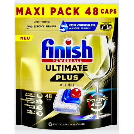 BOLSA 48 CÁPSULAS FINISH ULTIMATE PLUS ALL IN 1