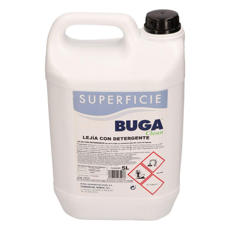 GARRAFA LEJIA CON DETERGENTE BUGA 5L