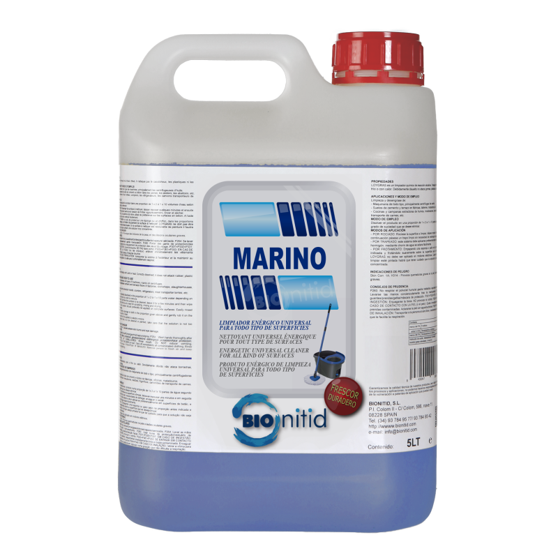 GARRAFA LIMPIADOR CATIÓNICO 5L MARINO GARRAFA LIMPIADOR CATIÓNICO 5L MARINO