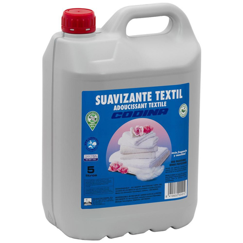 GARRAFA SUAVIZANTE TEXTIL AZUL 5L