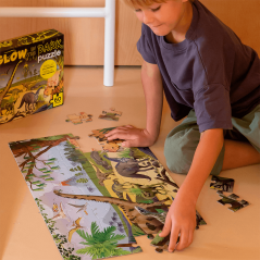 PUZZLE APLI KIDS "GLOW IN THE DARK DINOSAURIOS"