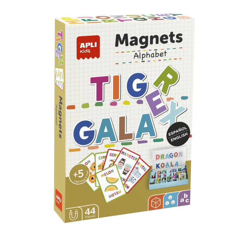 CAJA 44 IMANES APLI KIDS "MAGNETS: ABECEDARIO" CAJA 44 IMANES APLI KIDS "MAGNETS: ABECEDARIO"