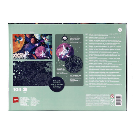 PUZZLE APLI KIDS "GLOW IN THE DARK SISTEMA SOLAR"