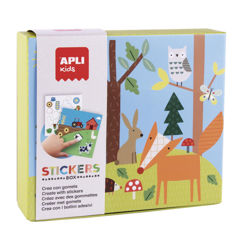 JUEGO DE GOMETS APLI KIDS "ANIMALES DEL BOSQUE"