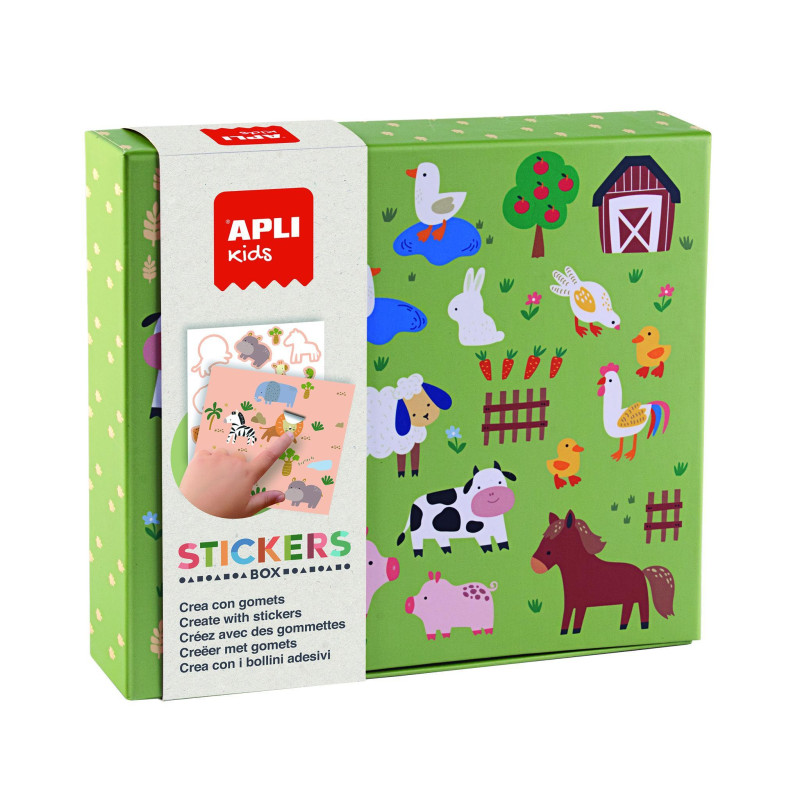 JUEGO DE GOMETS APLI KIDS "ANIMALES Y HÁBITAT"