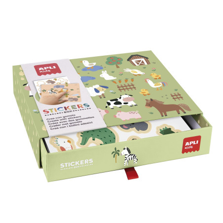 JUEGO DE GOMETS APLI KIDS "ANIMALES Y HÁBITAT"