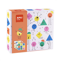 JUEGO DE GOMETS APLI KIDS "GEOMÉTRICOS EMOCIONES"