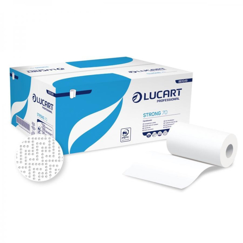 CAJA 12 BOBINAS SECAMANOS LUCART STRONG 70 CAJA 12 BOBINAS SECAMANOS LUCART STRONG 70