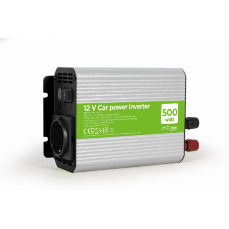 EG-PWC500-01 ADAPTADOR E INVERSOR DE CORRIENTE AUTO 500 W GRIS