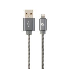 CC-USB2S-AMLM-1M-BG CABLE DE CONECTOR LIGHTNING 8 M GRIS