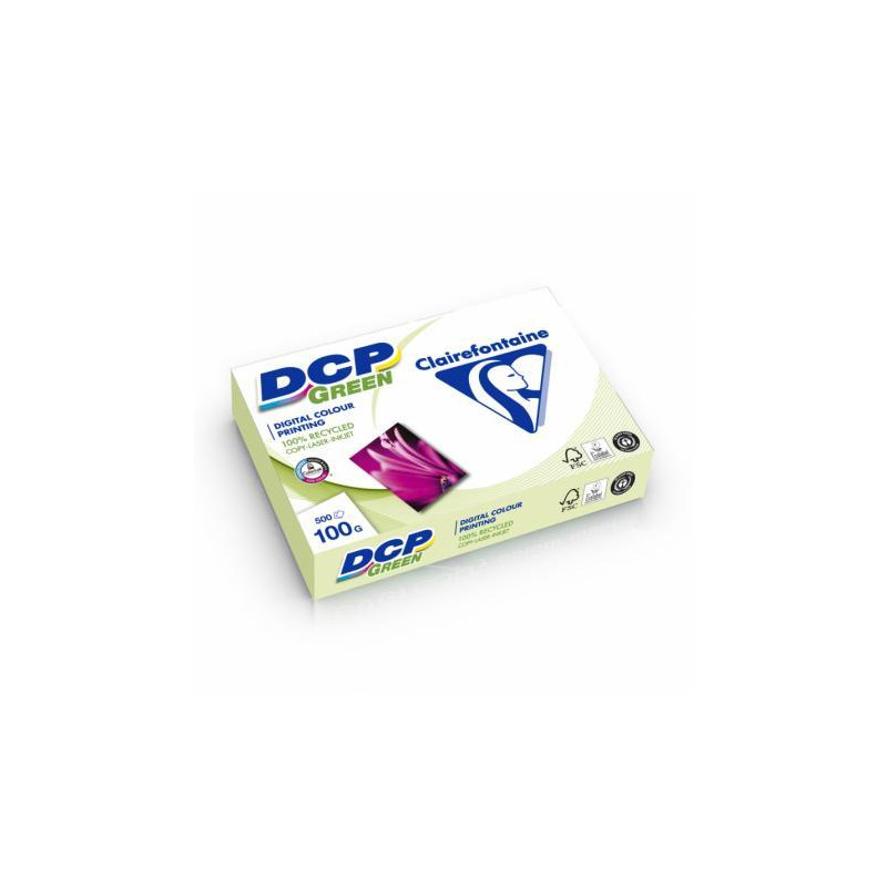 PAQUETE 500h PAPEL CLAIREFONTAINE DCP GREEN 100gr A4