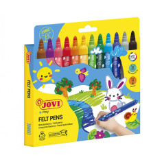 ESTUCHE 12 ROTULADORES JOVI "FELT PENS JUMBO"