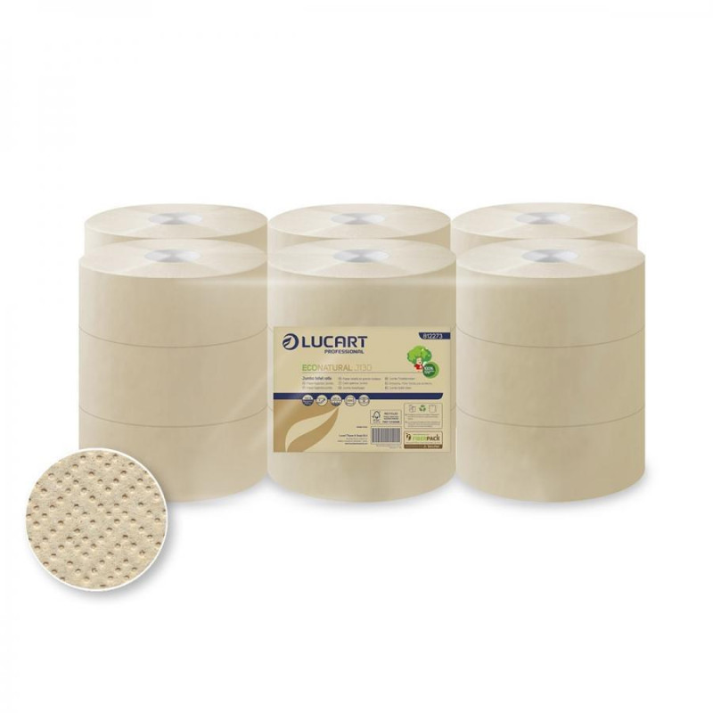 PACK 18 ROLLO PAPEL HIGIÉNICO LUCART ECONATURAL J130 PACK 18 ROLLO PAPEL HIGIÉNICO LUCART ECONATURAL J130