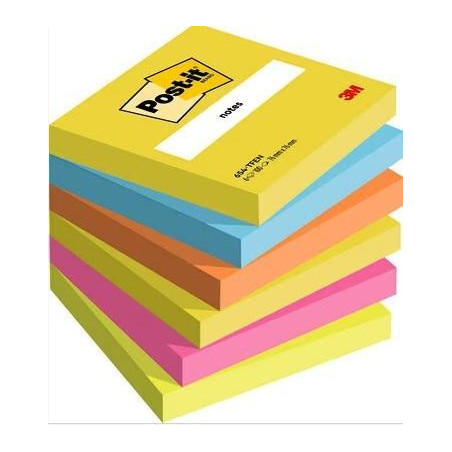 PACK 6 BLOCS DE NOTAS POST-IT "ENERGETIC" 76x76mm