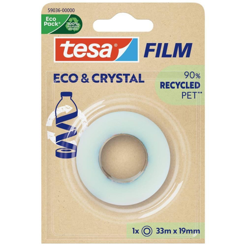 BLÍSTER CINTA ADHESIVA TESA FILM ECO & CRYSTAL 33mx19mm