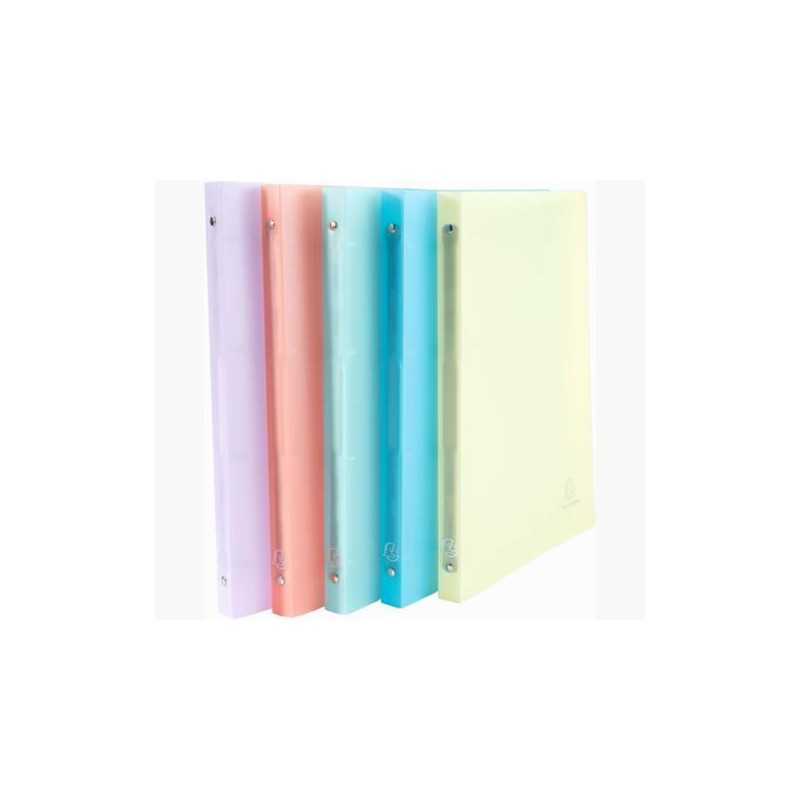 CARPETA DE 4 ANILLAS EXACOMPTA A4 "CHROMALINE PASTEL" CARPETA DE 4 ANILLAS EXACOMPTA A4 "CHROMALINE PASTEL"