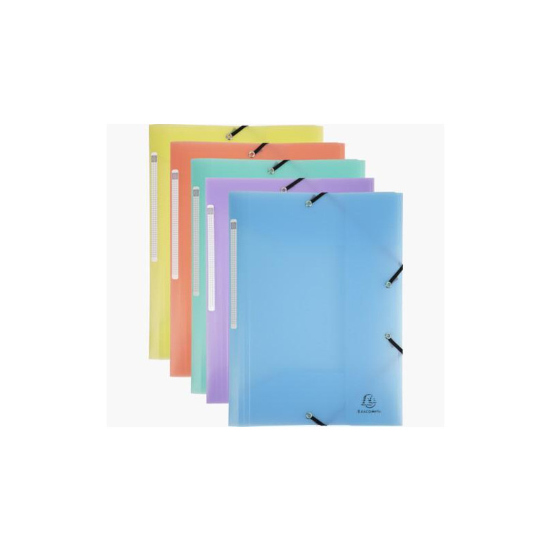 CARPETA CON GOMAS EXACOMPTA "CHROMALINE PASTEL" A4 CARPETA CON GOMAS EXACOMPTA "CHROMALINE PASTEL" A4