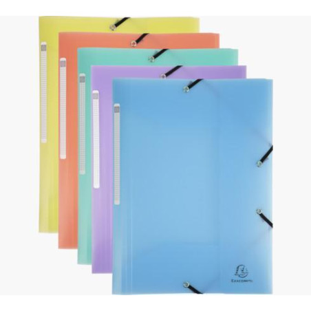 CARPETA CON GOMAS EXACOMPTA "CHROMALINE PASTEL" A4