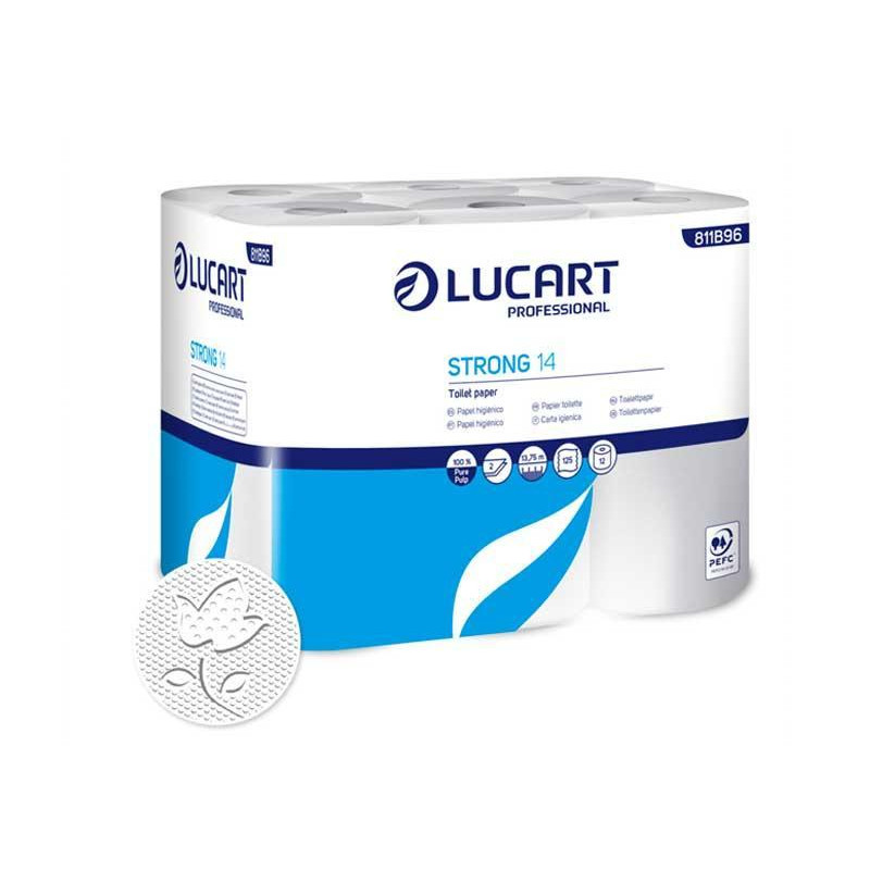 PACK 108 ROLLO PAPEL HIGIÉNICO LUCART STRONG 14 PACK 108 ROLLO PAPEL HIGIÉNICO LUCART STRONG 14