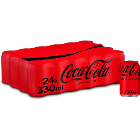 PACK 24 LATAS COCA COLA ZERO 33cl