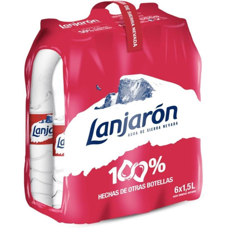 PACK 6 BOTELLAS AGUA LANJARÓN 1,5L