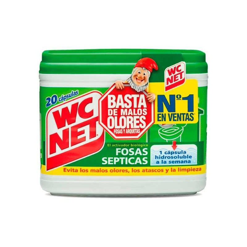 CAJA 20 CÁPSULAS WC NET FOSAS SÉPTICAS