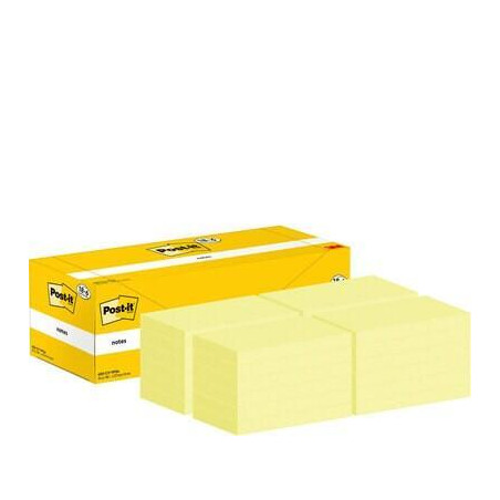 CAJA 18+6 BLOCS NOTAS REPOSICIONABLES POST-IT 76x127mm