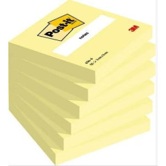 PACK 6 BLOCS NOTAS POST-IT 76x76mm CANARY