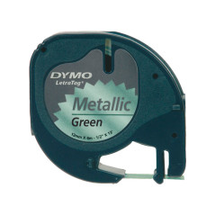 CINTA METALIZADA DYMO LETRA TAG 12mm x 4m