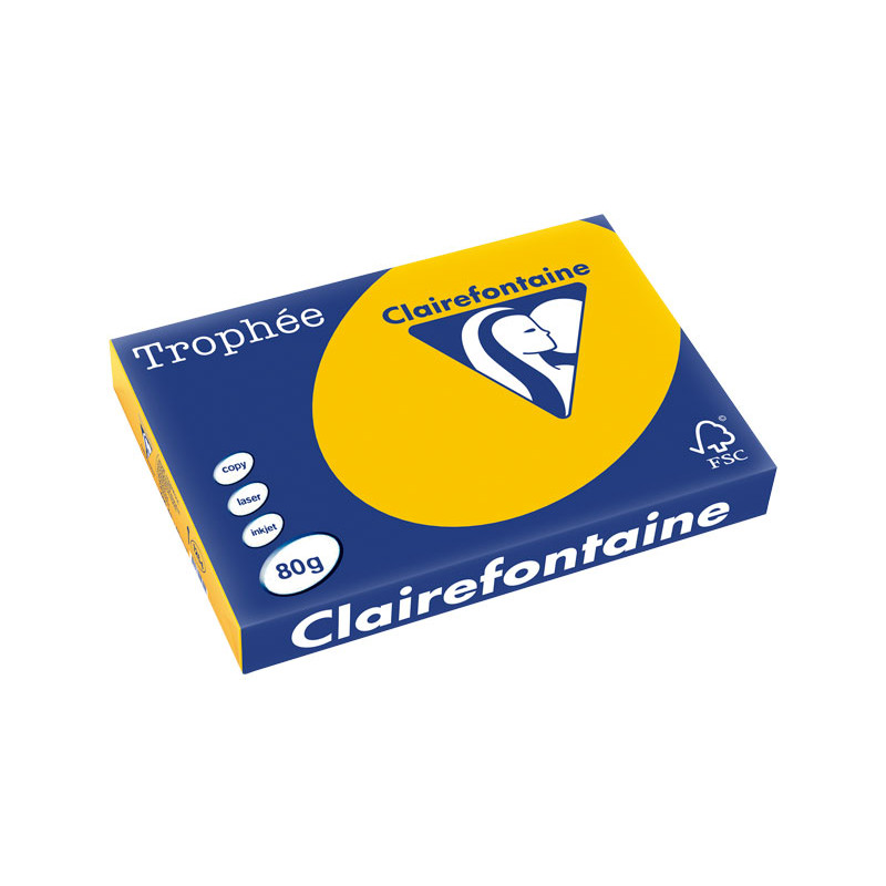 PAQUETE 500h PAPEL TROPHÉE CLAIREFONTAINE A3 INTENSO