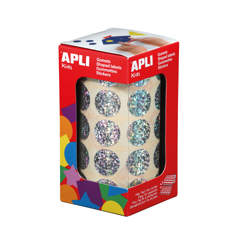 ROLLO GOMETS APLI CIRCULOS 20mm. METALIZADOS ROLLO GOMETS APLI CIRCULOS 20mm. METALIZADOS