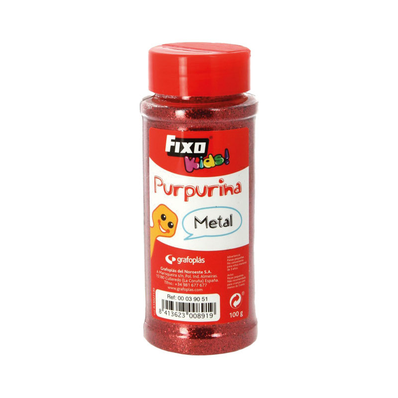 PURPURINA FIXOKIDS EFECTO METAL 100gr