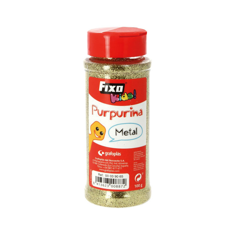 PURPURINA FIXOKIDS EFECTO METAL 100gr