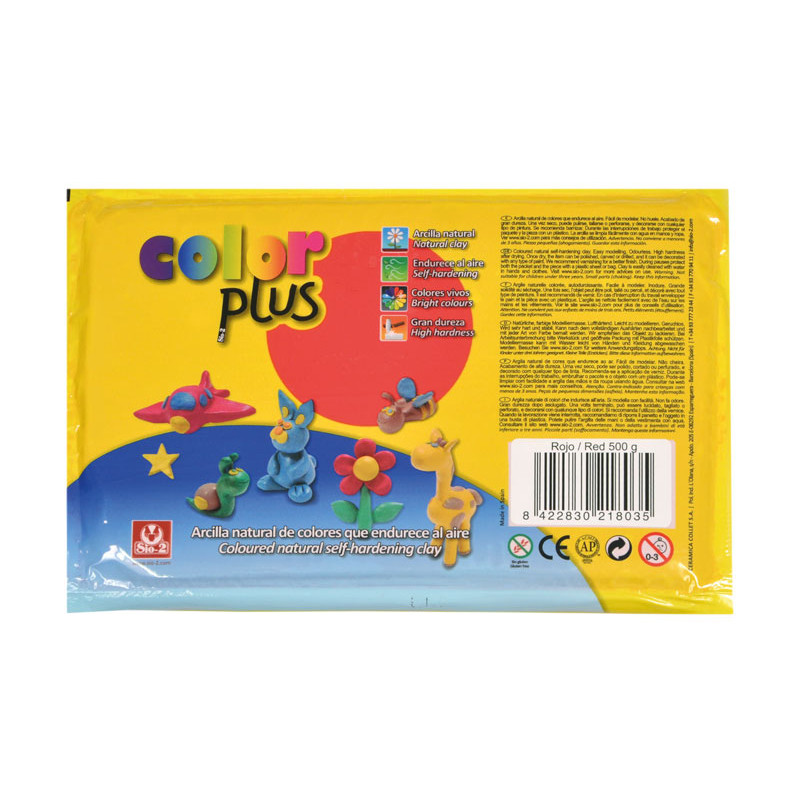 PAQUETE ARCILLA SIO-2 COLORPLUS 500gr PAQUETE ARCILLA SIO-2 COLORPLUS 500gr