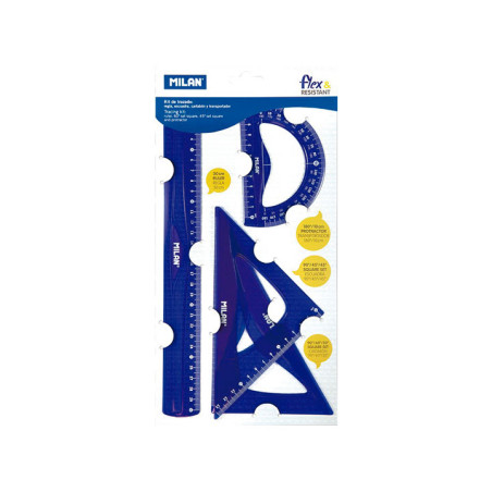 KIT 4 REGLAS MILAN FLEX&RESISTANT