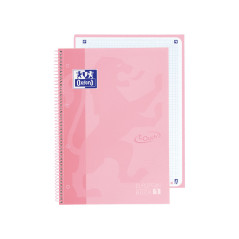 CUADERNO OXFORD "EUROPEANBOOK 1 TOUCH" A4+ 80h COLORES PASTEL