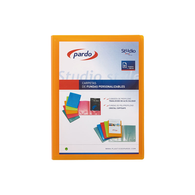 CARPETA 50 FUNDAS PARDO "STUDIO STYLE" PERSONALIZABLE A4 CARPETA 50 FUNDAS PARDO "STUDIO STYLE" PERSONALIZABLE A4