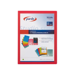 CARPETA 50 FUNDAS PARDO "STUDIO STYLE" PERSONALIZABLE A4